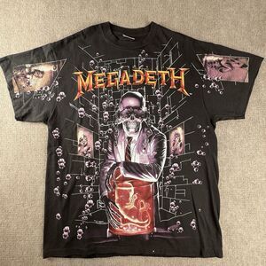 Megadeath Rust In Peace Hangar 18 Bubbles  Shirt 1991 X-Large Single Stitch